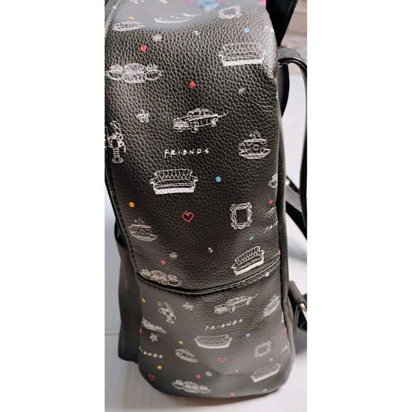 Danielle Nicole Dani Friends Central Perk Mini Backpack Purse Bag Black - Picture 9 of 9